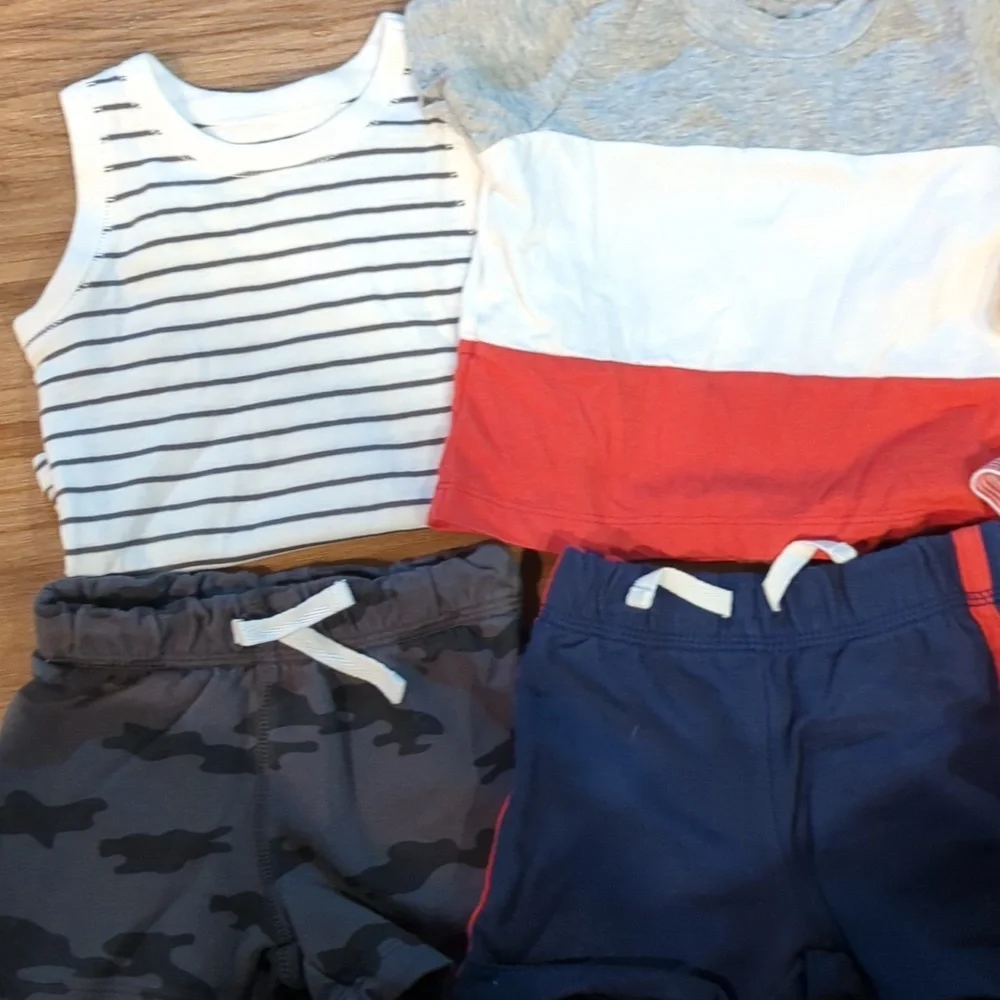 Carter's Baby Boy Summer Outfits Bundle‎ 6 Months
